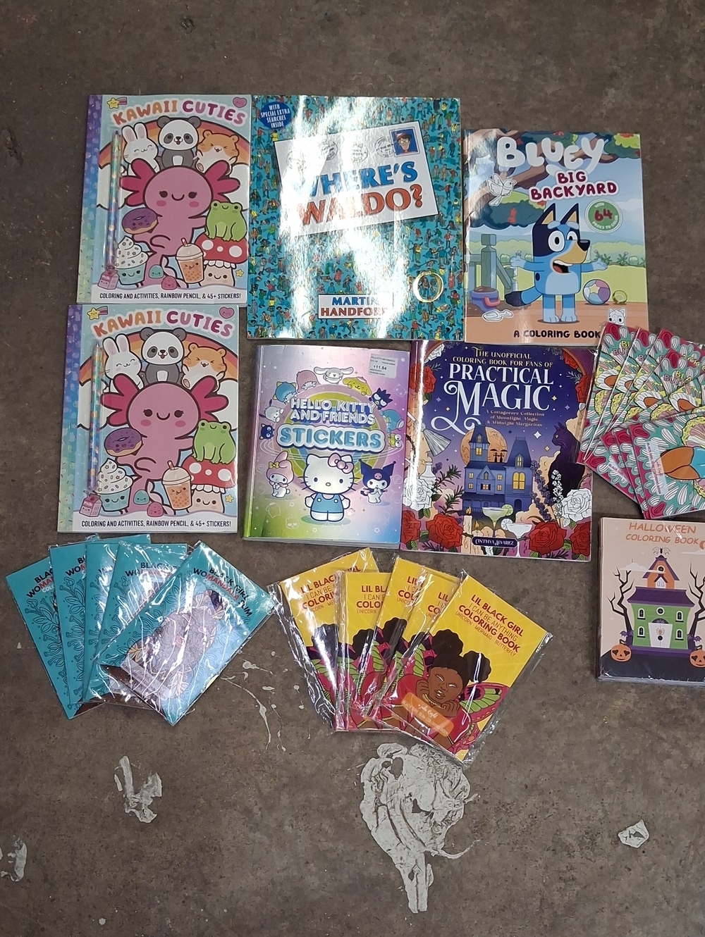24 Assorted Books & Coloring Books For Kids